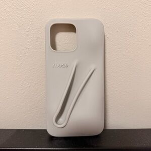 RHODE Light Grey Silicone Lip Phone Case